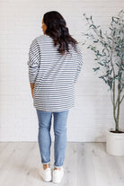 One Eleven North Obviously Mine Striped Oversized Top Shirts & Tops