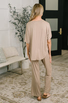 Ol' Reliable Top and Bottom Lounge Set in Cocoa Womens