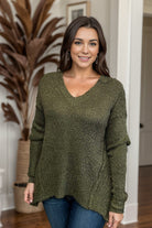 Heimish Olive Delight Popcorn Sweater BoutiqueSimplified