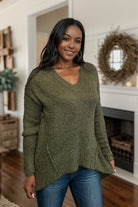 Heimish Olive Delight Popcorn Sweater BoutiqueSimplified