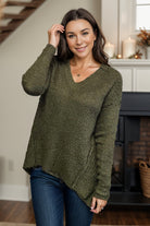 Heimish Olive Delight Popcorn Sweater BoutiqueSimplified