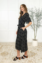 Honey Mark Olive Dress Daisy Blossoms Womens