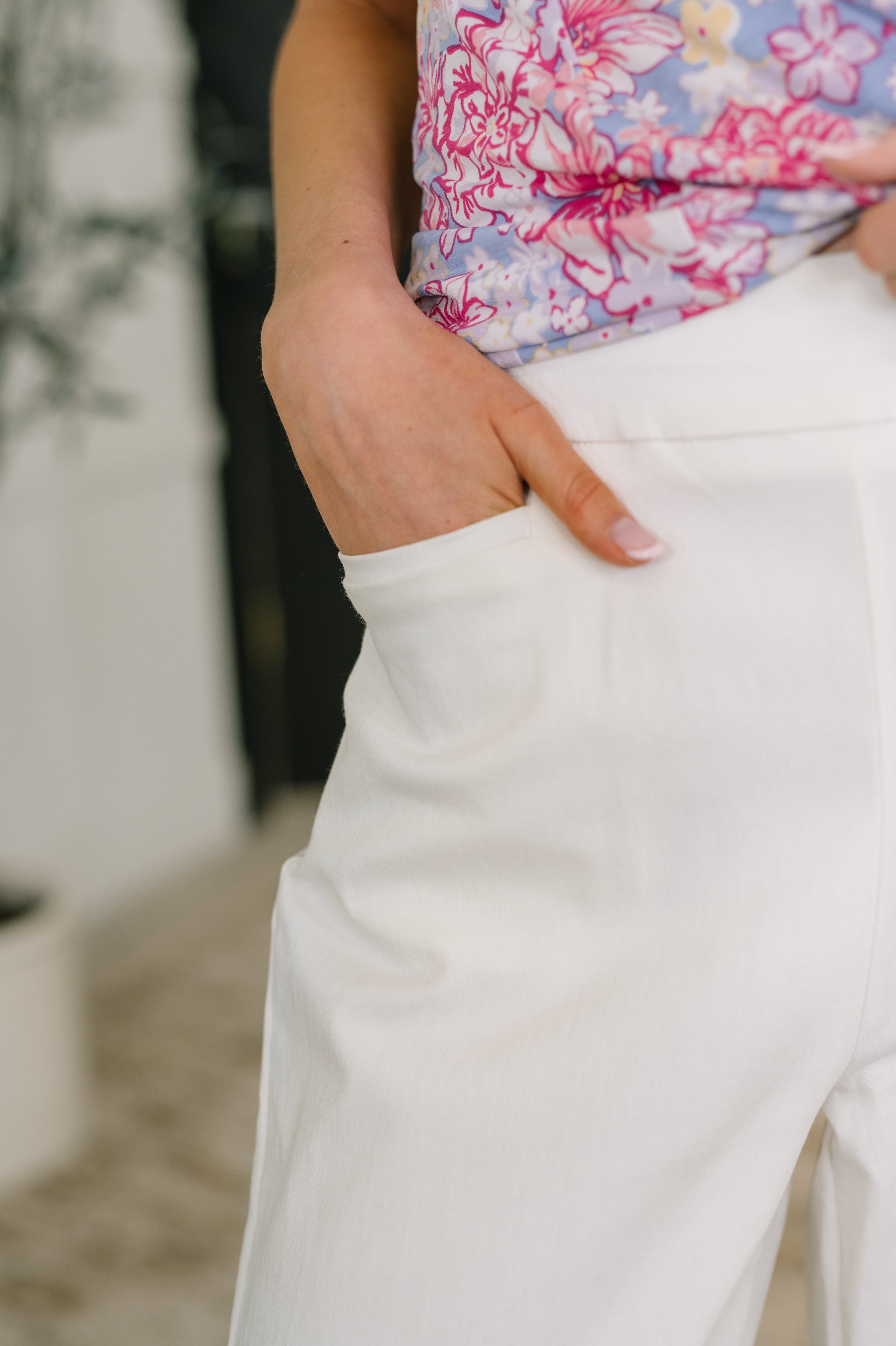 Dear Scarlett Only Pair High Waisted Wide Leg Bottoms in Off White Womens