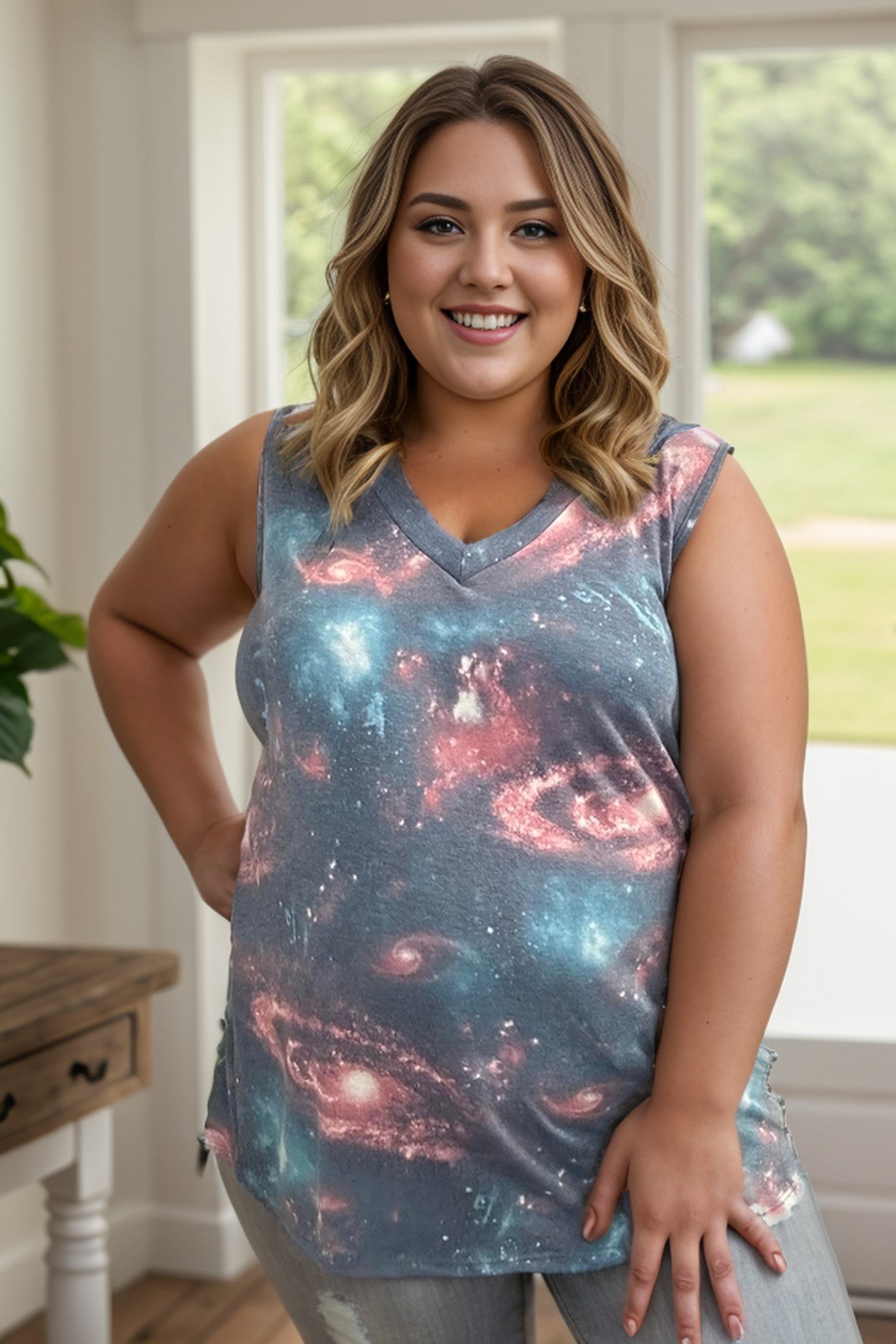 Heimish Out of This World - Sleeveless Top