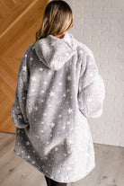 Oversized Blanket Hoodie in Grey Stars Sweatshirts & Hoodies