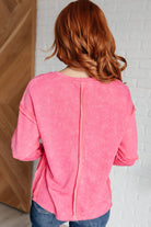 One Eleven North Patch Things Up Patchwork Pink Long Sleeve Sweatshirt Ave Shops