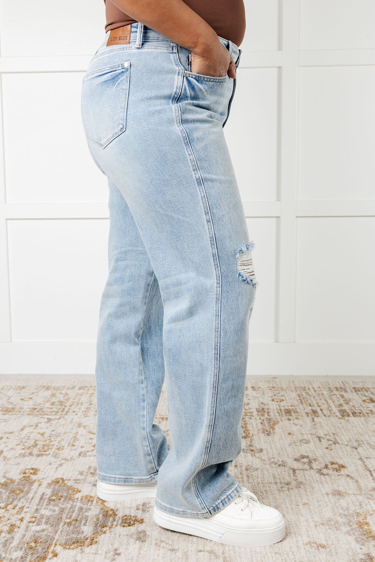 Judy Blue Patricia High Rise Rigid Magic 90's Straight Jeans Jeans