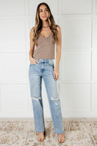 Judy Blue Patricia High Rise Rigid Magic 90's Straight Jeans Jeans