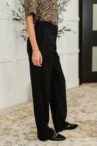 Rae Mode Peachy Keen Straight Leg Trousers in Black Womens