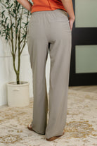 Rae Mode Peachy Keen Straight Leg Trousers in Stone Taupe Womens