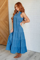 One Eleven North Perfect Choice Denim Maxi Dress Ave Shops