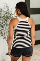One Eleven North Perfect Conditions Striped Halter Tank Womens