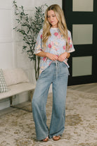 Perfect Season Floral Print Relaxed Tee Womens