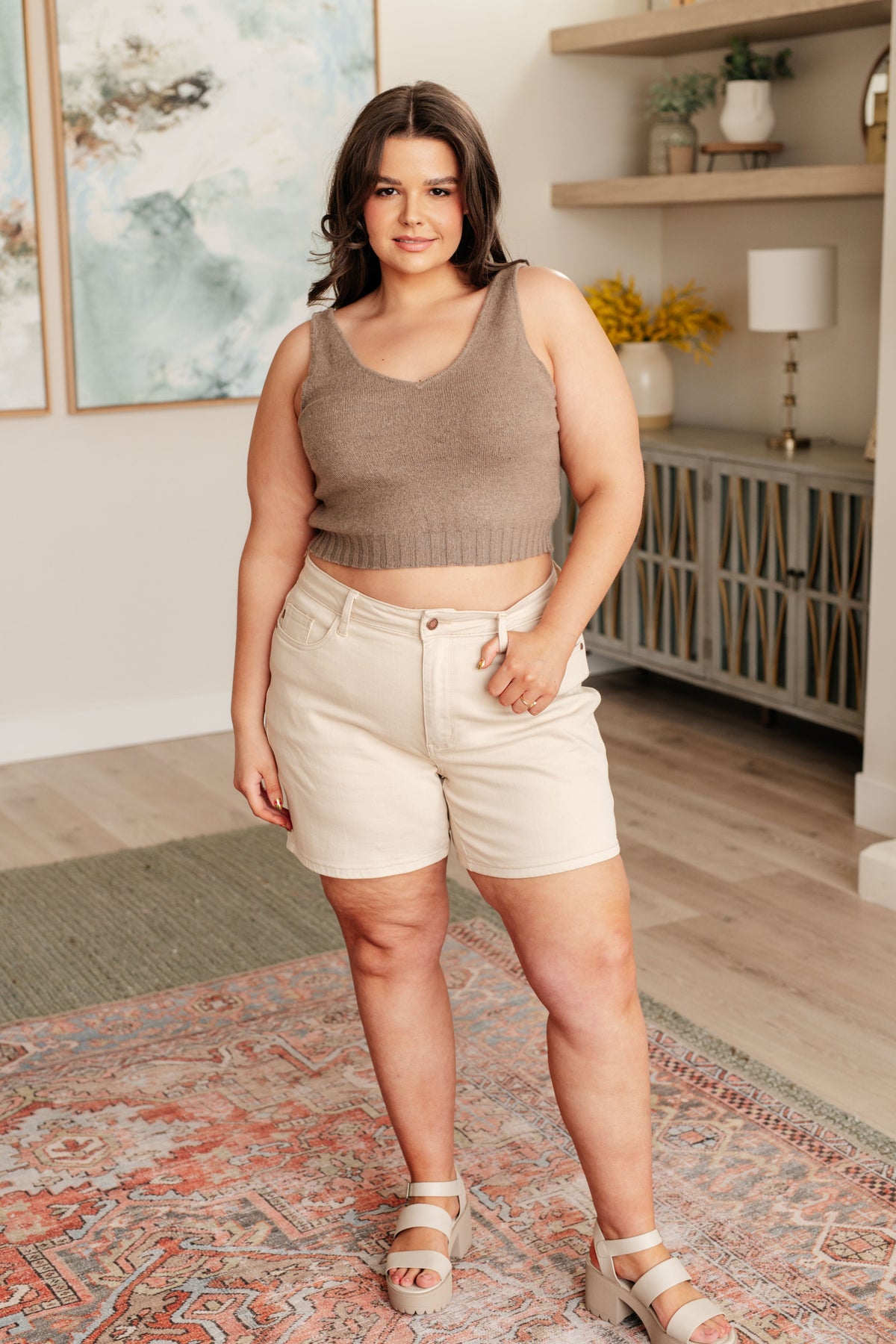 Annie Wear Perfectly Resolved Sweater Tank Tops