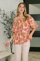 Easel Petal Perfect Off the Shoulder Blouse Womens