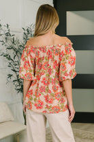 Easel Petal Perfect Off the Shoulder Blouse Womens
