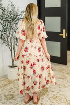 Polagram Petals & Postcards Balloon Sleeve Dress Womens
