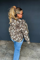 PREORDER: Blakeley Printed Peyton Puffer Jacket Womens