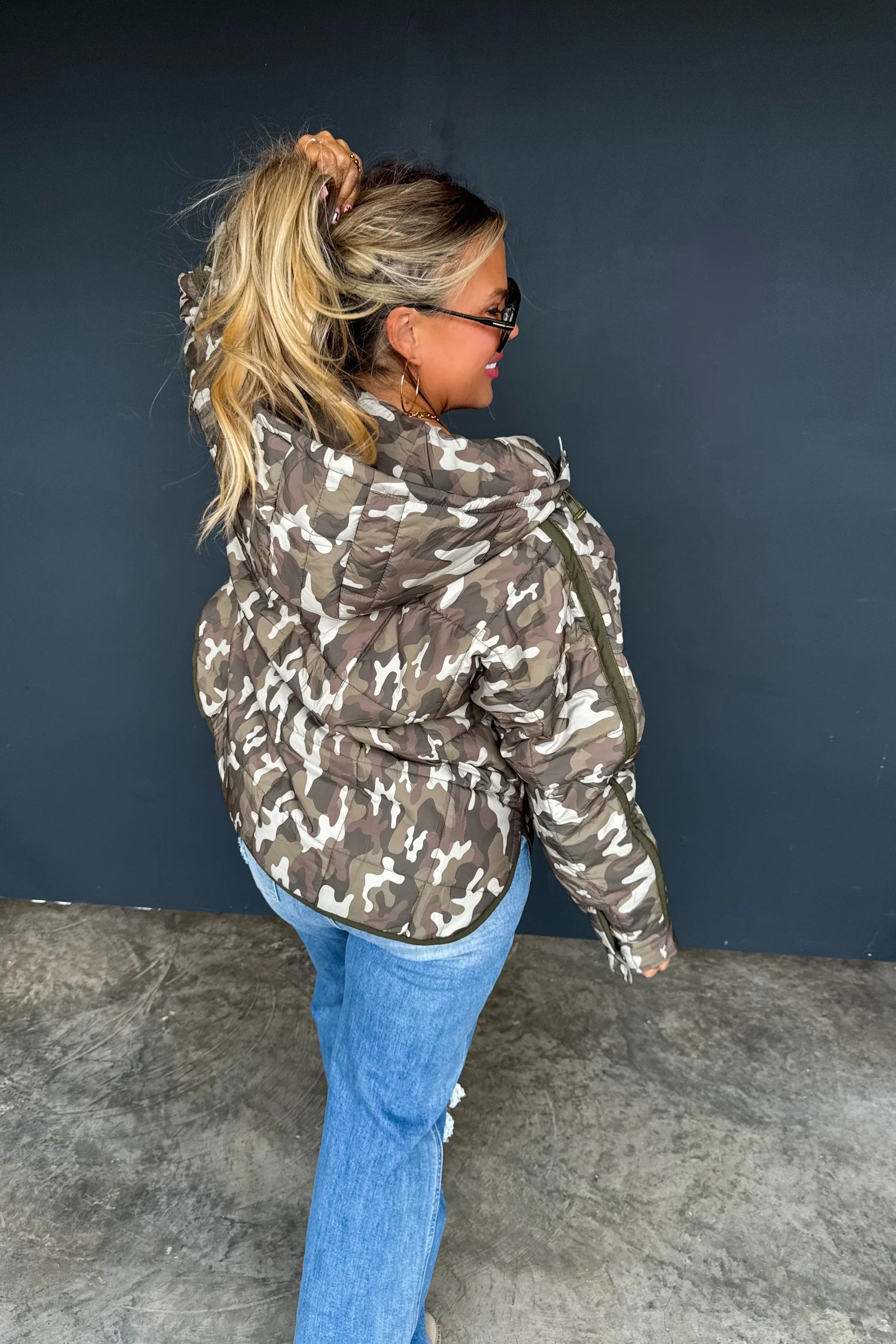 PREORDER: Blakeley Printed Peyton Puffer Jacket Womens