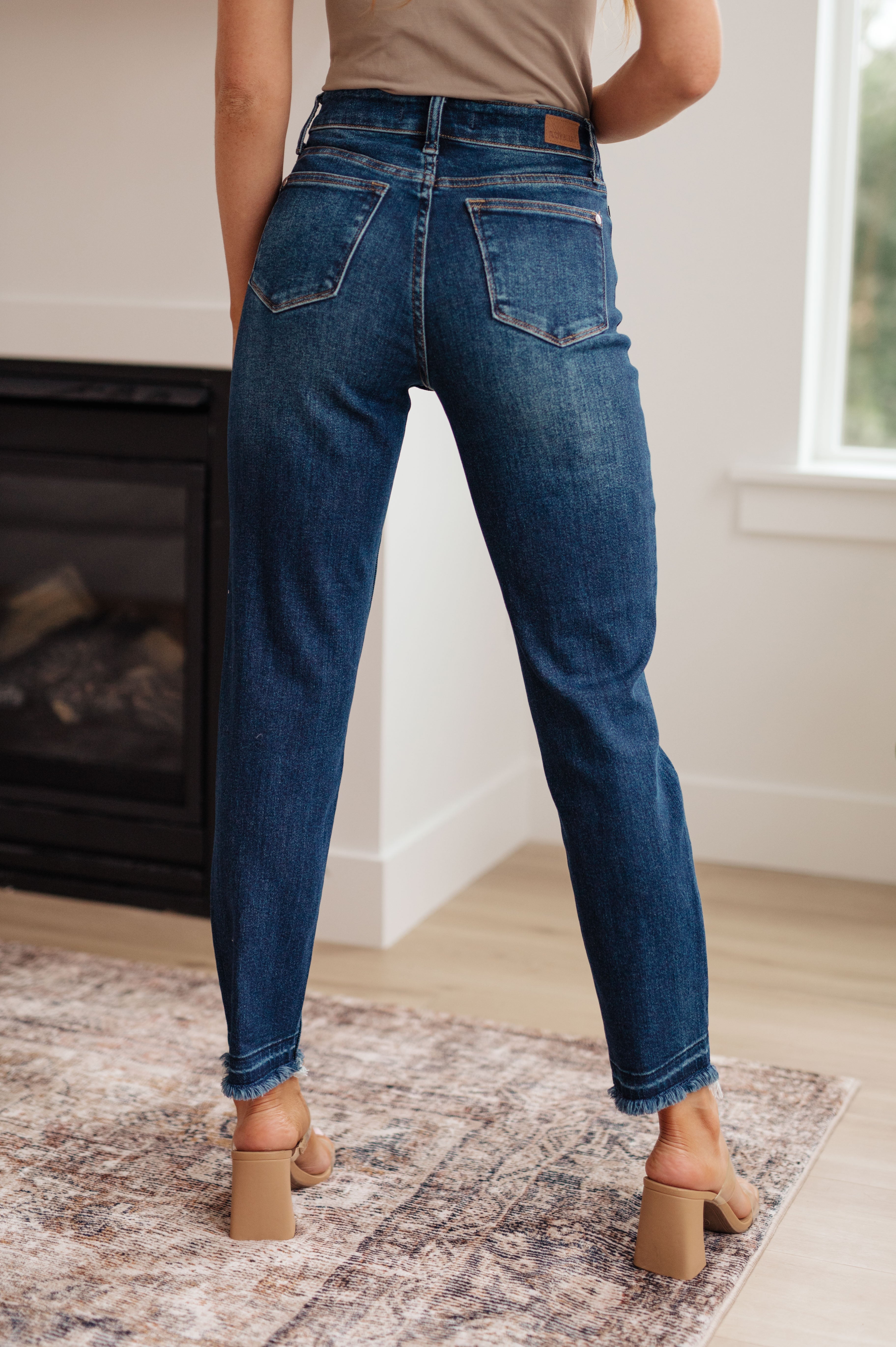 Judy Blue Phillipa High Rise Release Hem Slim Jeans Ave Shops 11-3-23