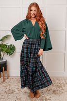 Jodifl Plaid Perfection Maxi Skirt Ave Shops