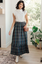 Jodifl Plaid Perfection Maxi Skirt Ave Shops