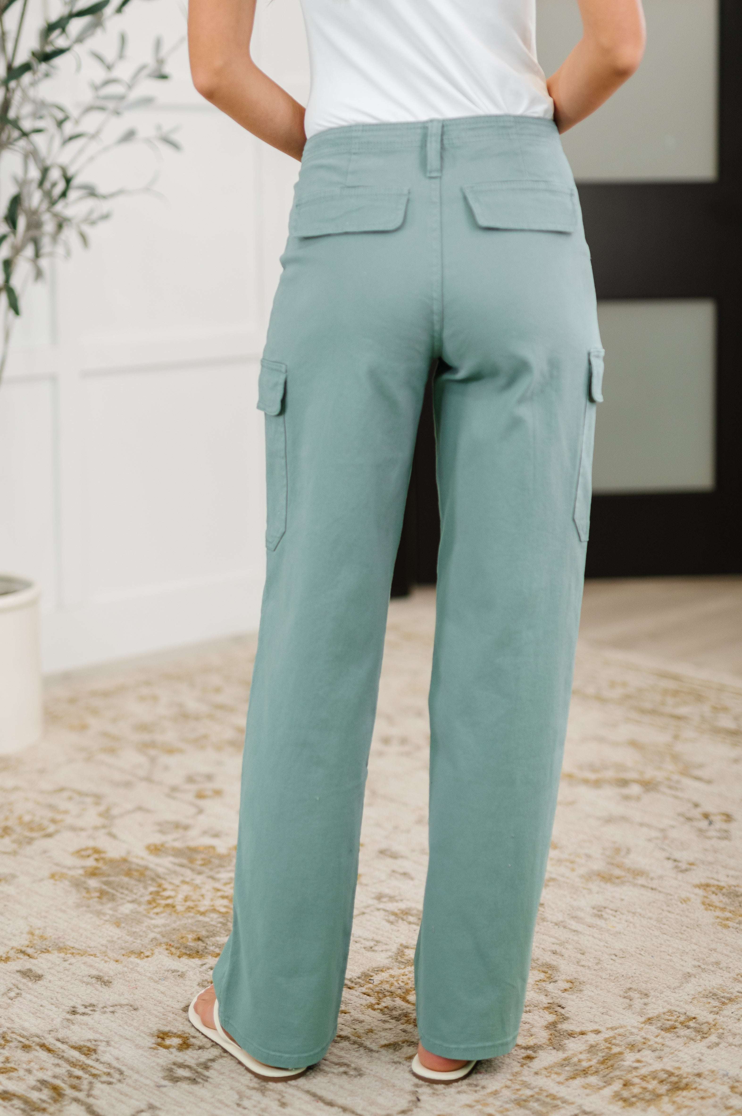YMI Pocket the Attitude Cargo Bottoms Womens