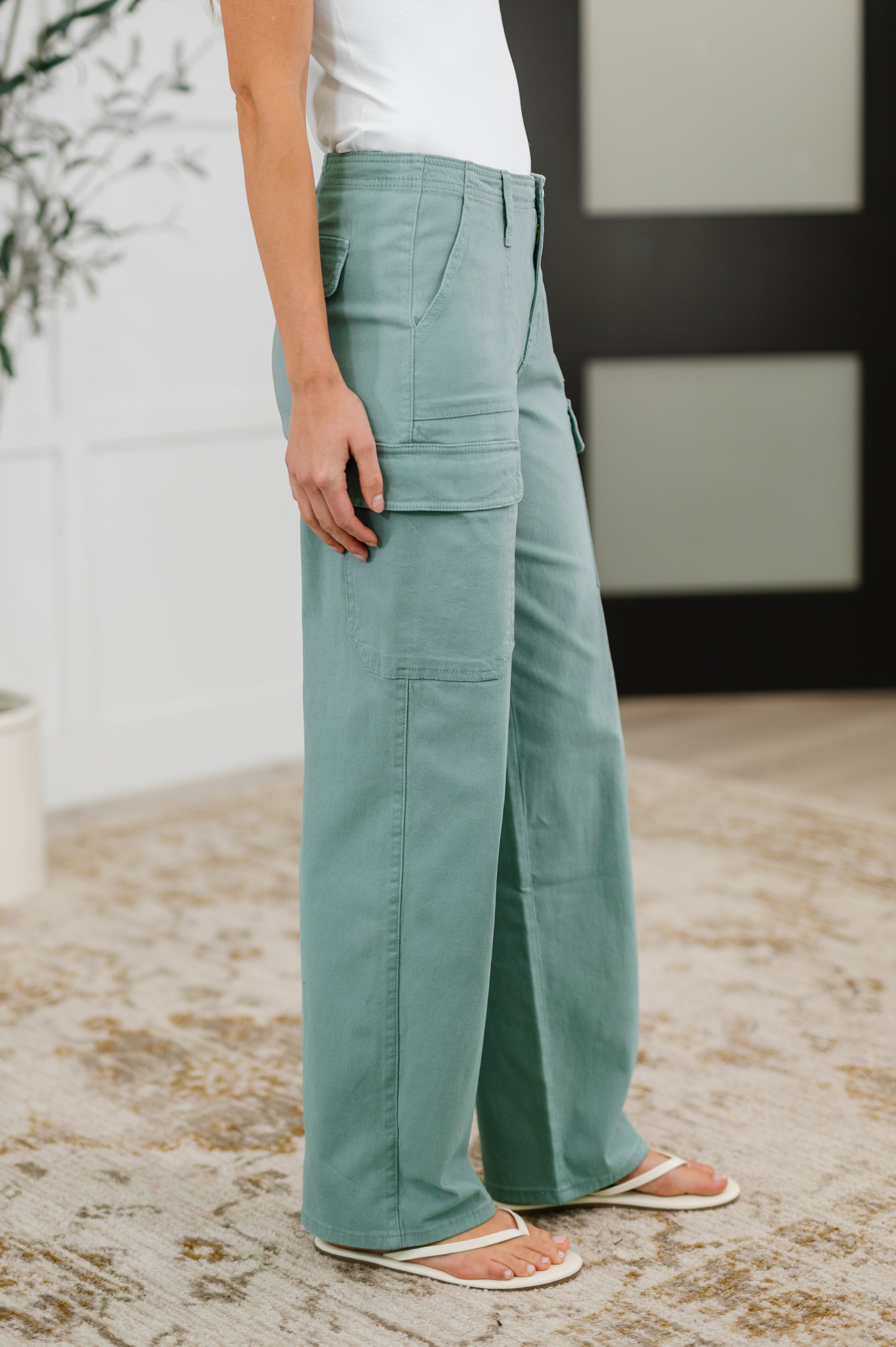 YMI Pocket the Attitude Cargo Bottoms Womens