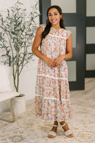 Precisely Me Smock Midi Dress Womens
