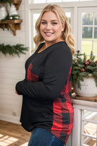 Heimish Pretty in Buffalo Plaid Long Sleeve Shirts & Tops