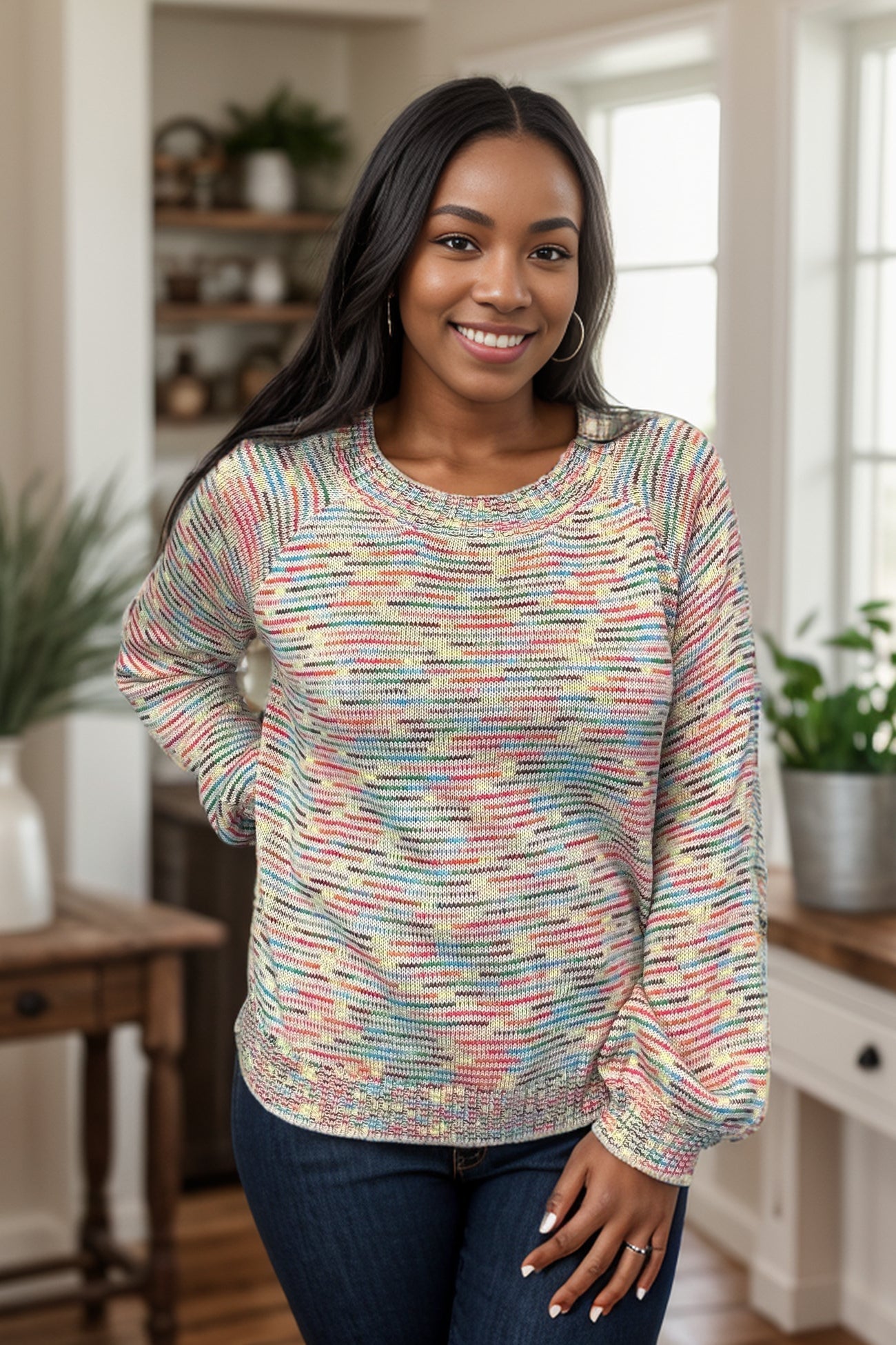 Hailey & Co Prismatic Knit Sweater