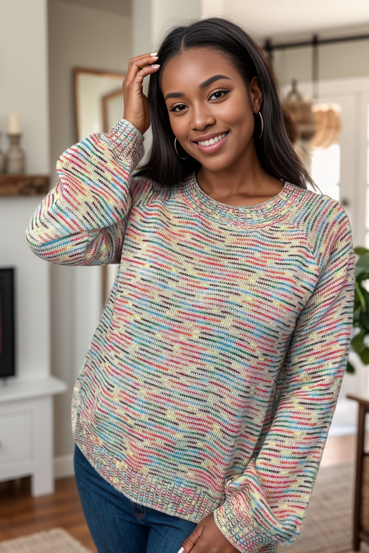 Hailey & Co Prismatic Knit Sweater