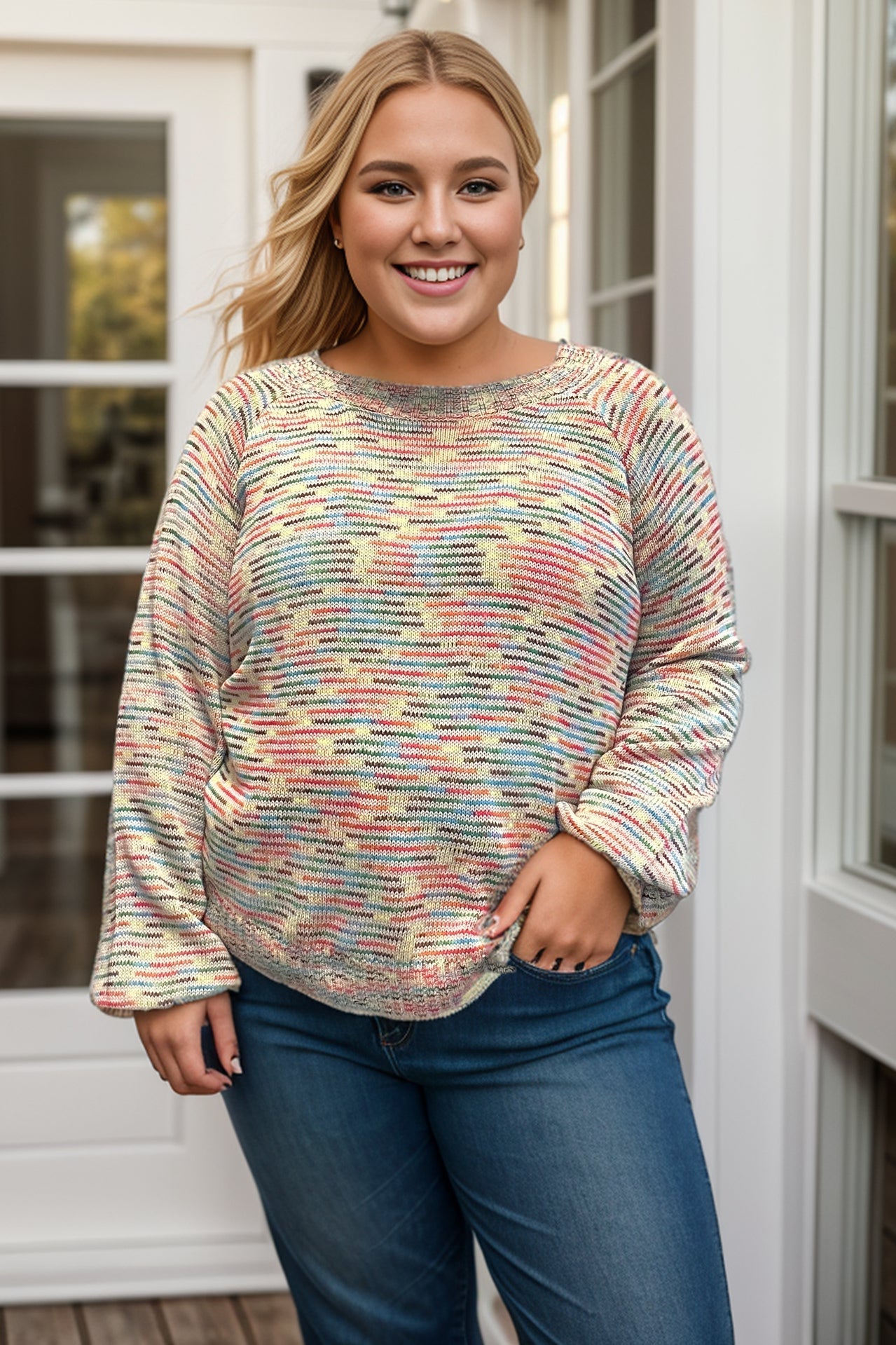 Hailey & Co Prismatic Knit Sweater