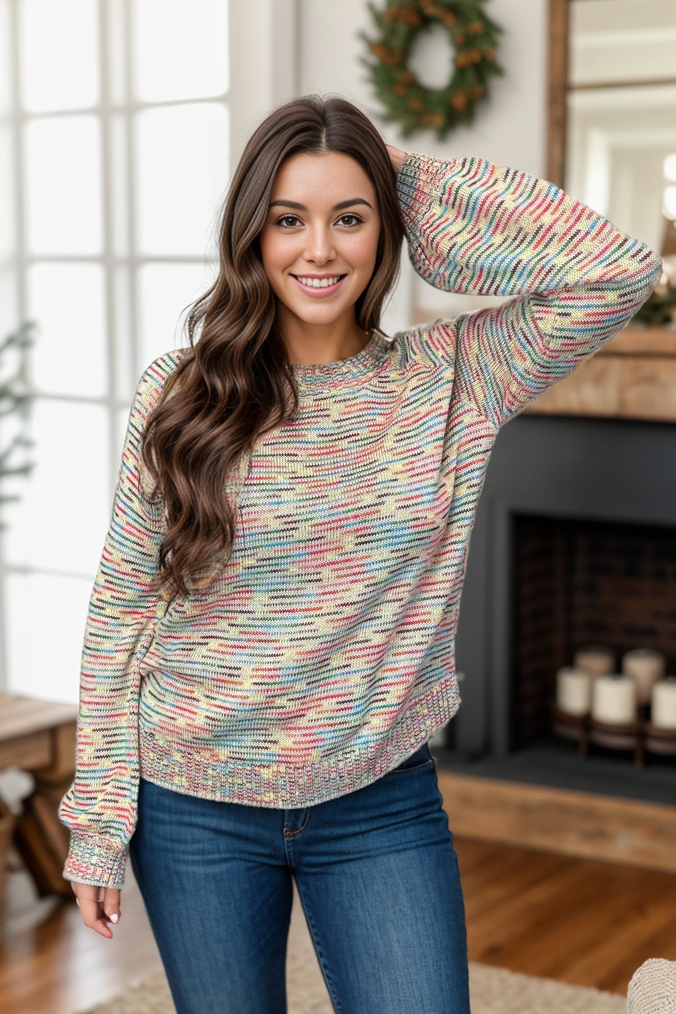 Hailey & Co Prismatic Knit Sweater