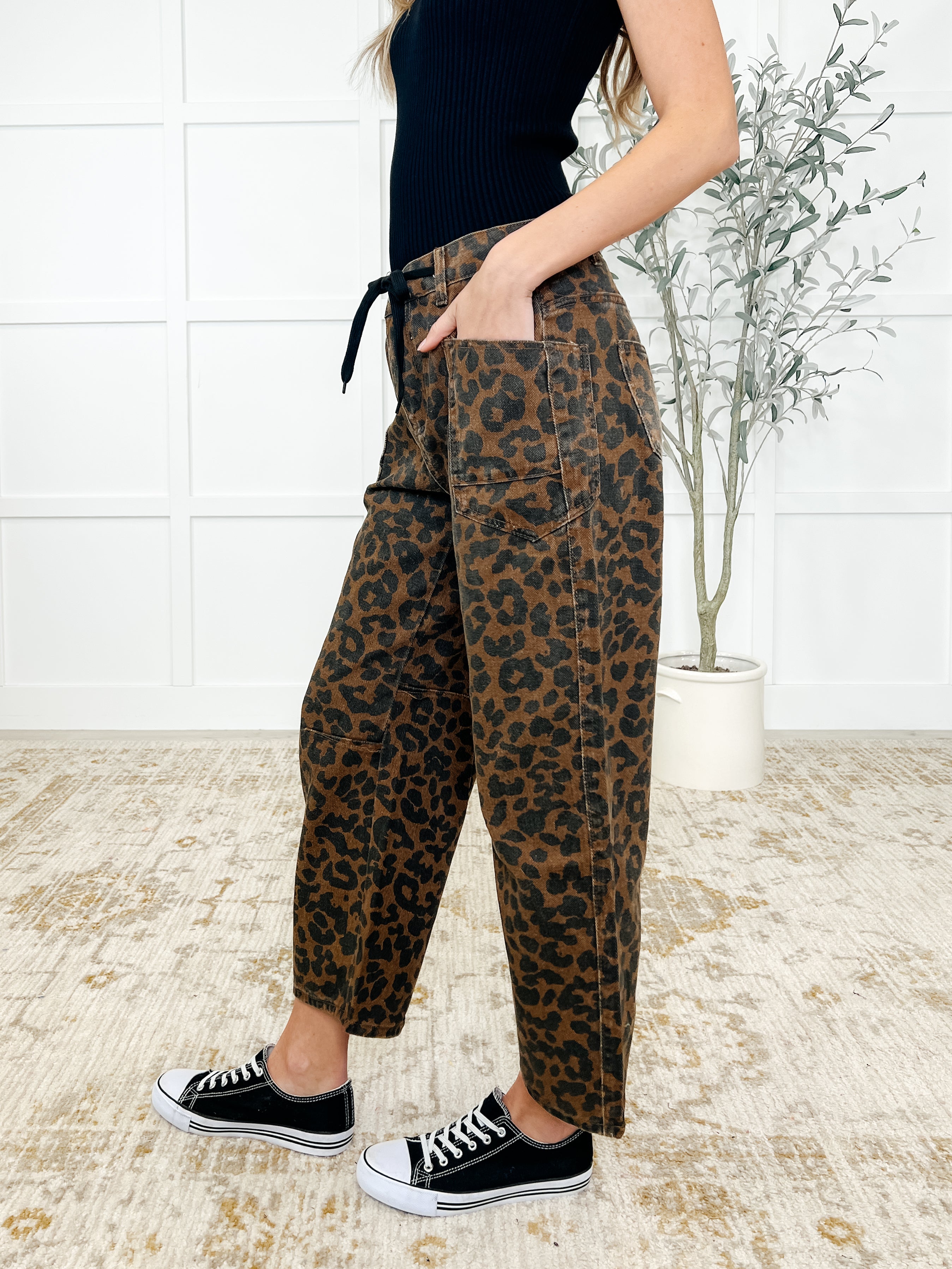 Haptics Prowl Power Barrell Ankle Crop Jean Womens