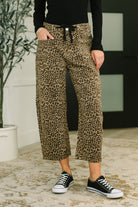 Haptics Prowl Power Barrell Ankle Crop Jean in Khaki Womens