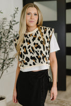 Lovelo Prowl Pretty Sweater Knit Layered Tee Womens