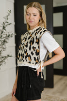 Lovelo Prowl Pretty Sweater Knit Layered Tee Womens