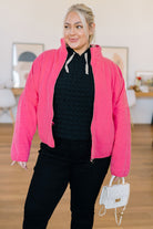 Davi & Dani Pink Quilted and Covered Quilted Jacket Layers