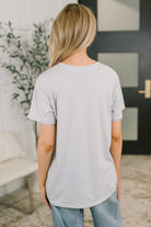 Zenana Rest Assured Basic Relaxed Tee in Heather Grey Womens