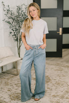 Zenana Rest Assured Basic Relaxed Tee in Heather Grey Womens