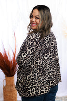 Sew in Love Leopard Print Roaring Pullover Shirts & Tops