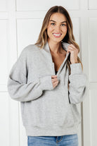 Rae Mode Rogue Runner Half Zip Jacket in Heather Grey Activewear