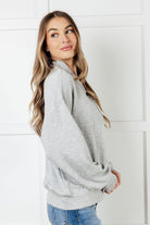 Rae Mode Rogue Runner Half Zip Jacket in Heather Grey Activewear