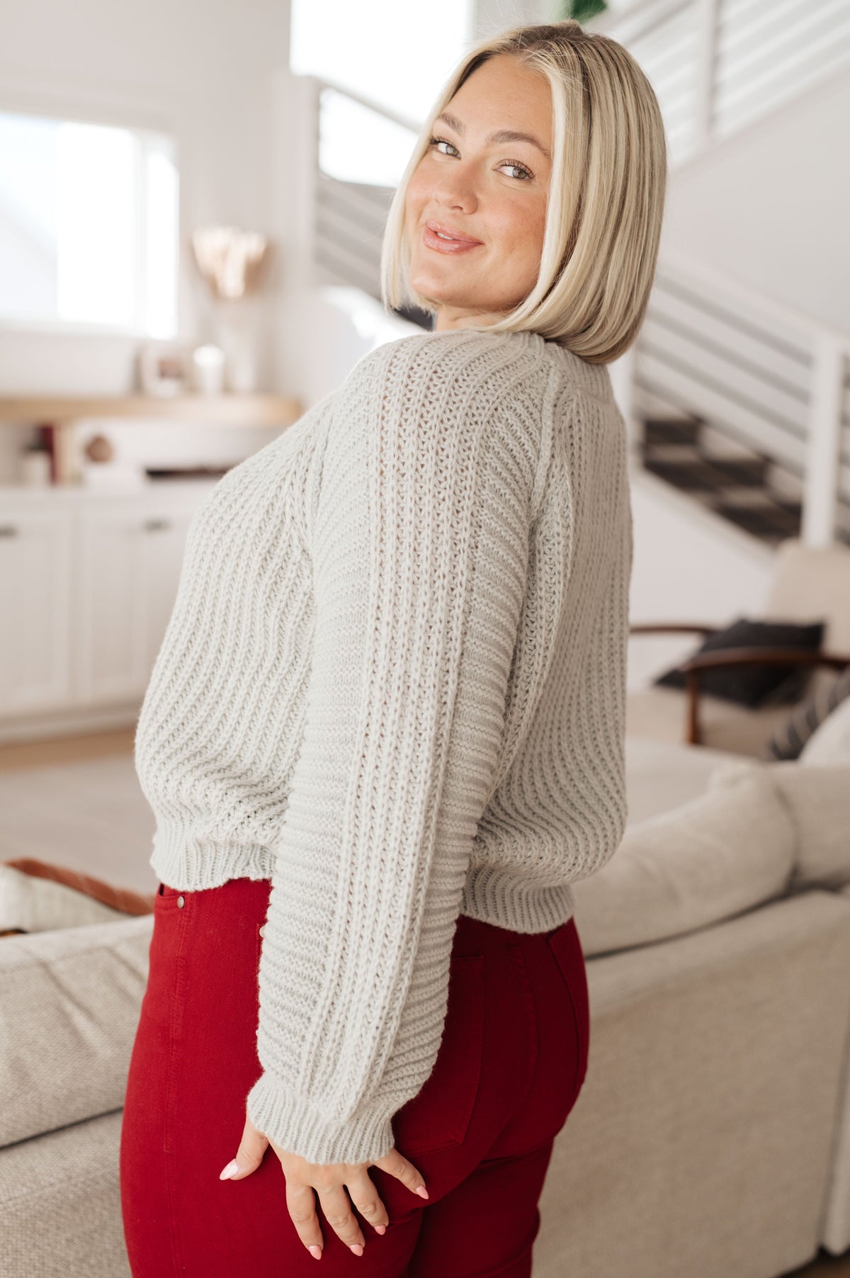 GeeGee Roll on By Balloon Sleeve Sweater Sweaters