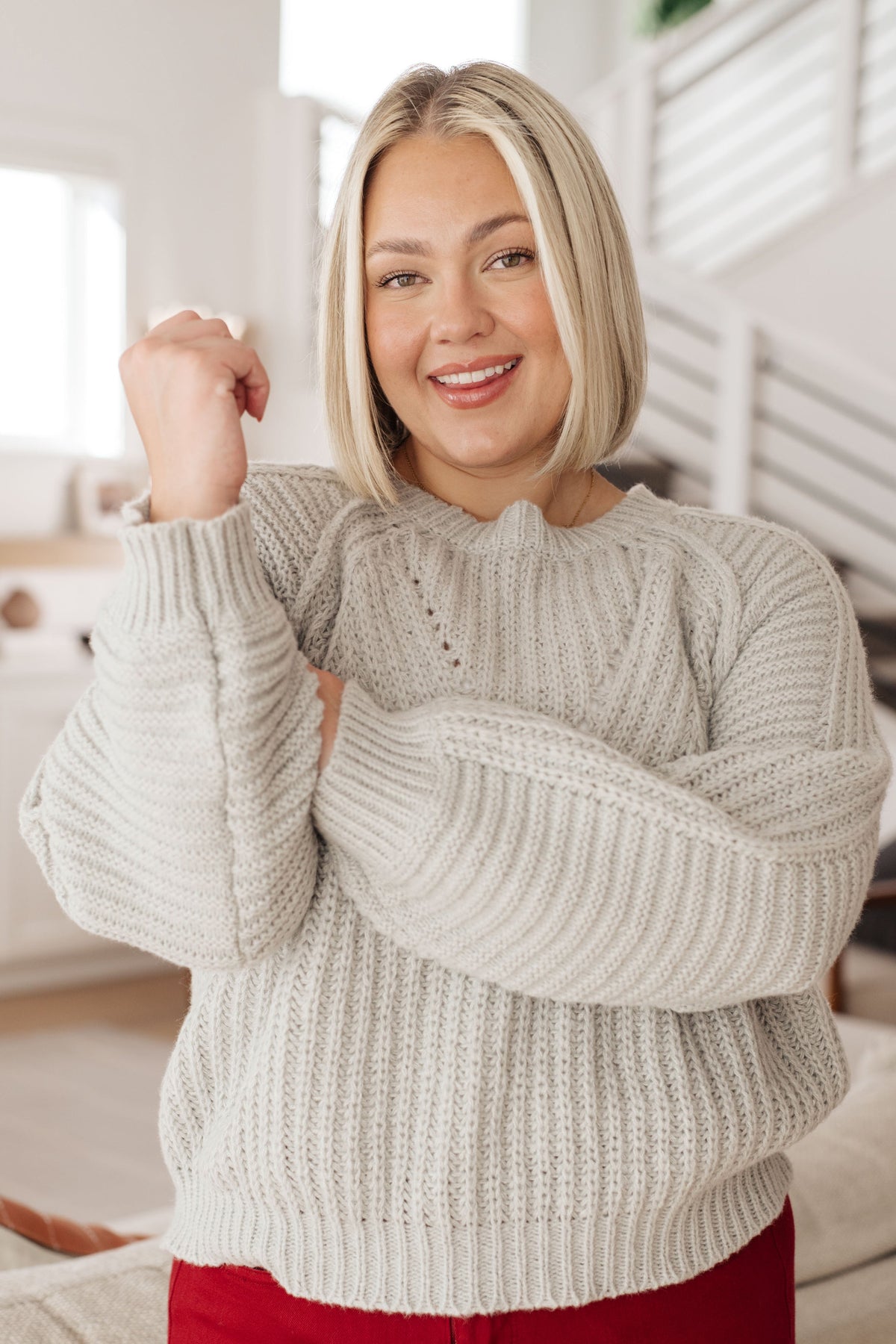 GeeGee Roll on By Balloon Sleeve Sweater Sweaters