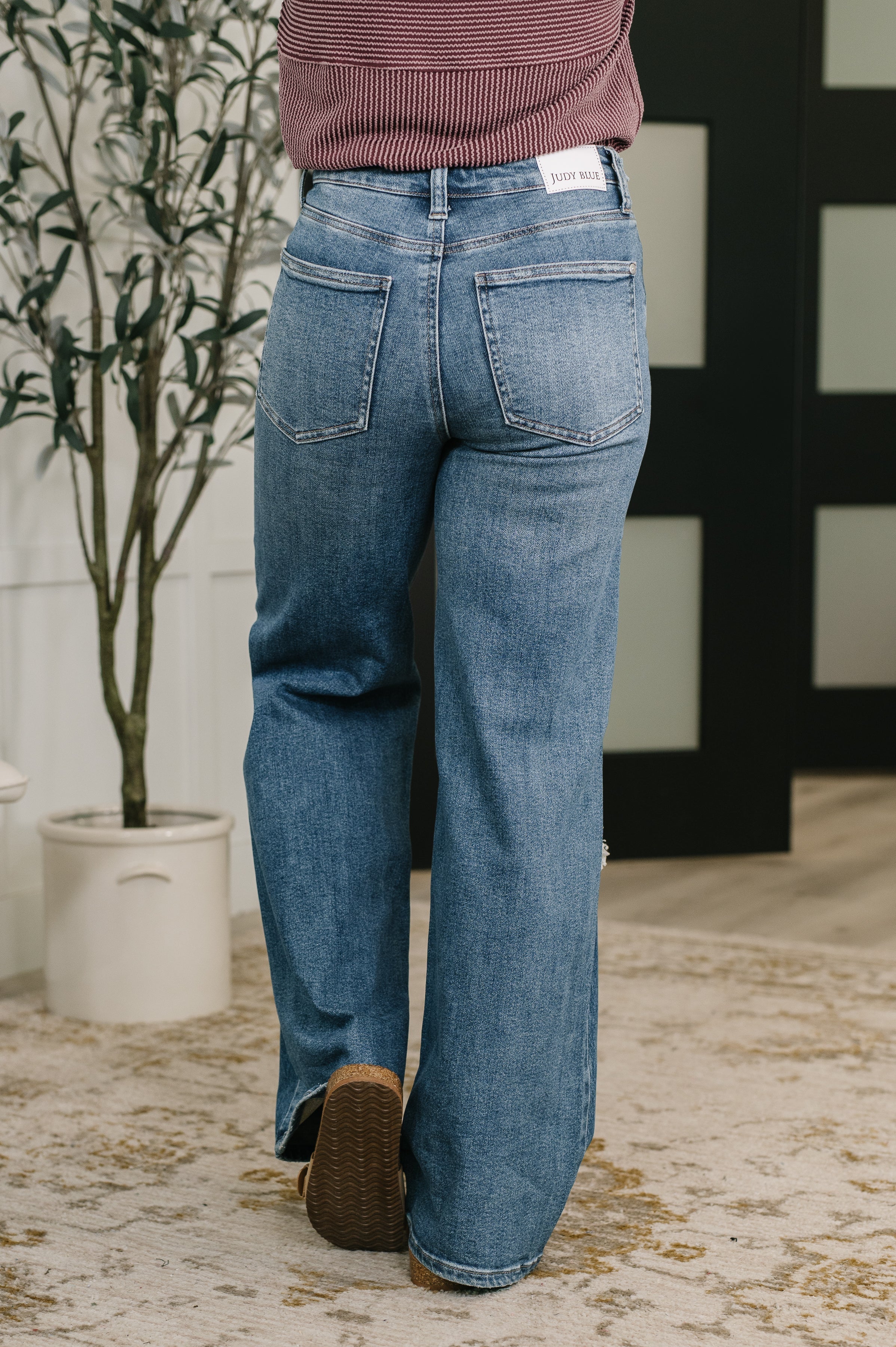 Roseanne High Waist Rigid Magic Column Straight Destricted + Adjustable WS Tabs Womens