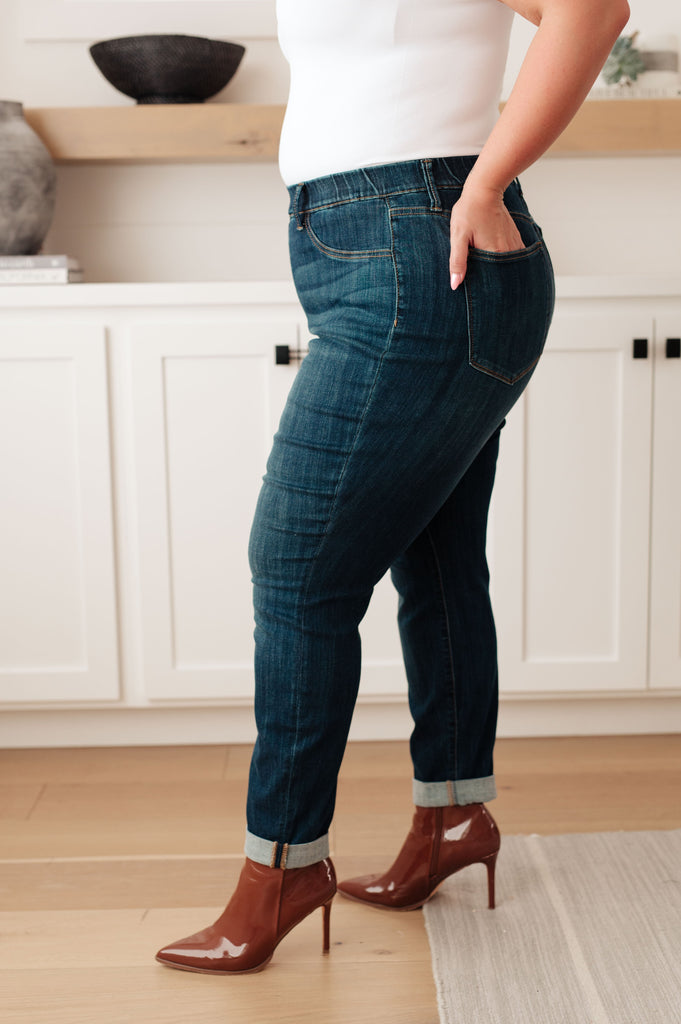 Judy Blue Rowena High Rise Pull On Double Cuff Slim Jeans Ave Shops 11-7-23