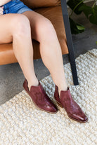 Naughty Monkey Kickin' Booties in Burgundy Shoes