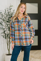 One Eleven North Rustic Rhythm Plaid Button Down Womens